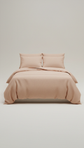 Peach Blush Linen Bedding Set